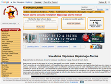 Tablet Screenshot of forum-alarme.com